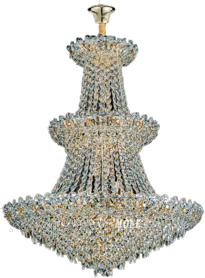 Люстра M2158 64xE14 золотой D1200xH1850мм, 159-18633