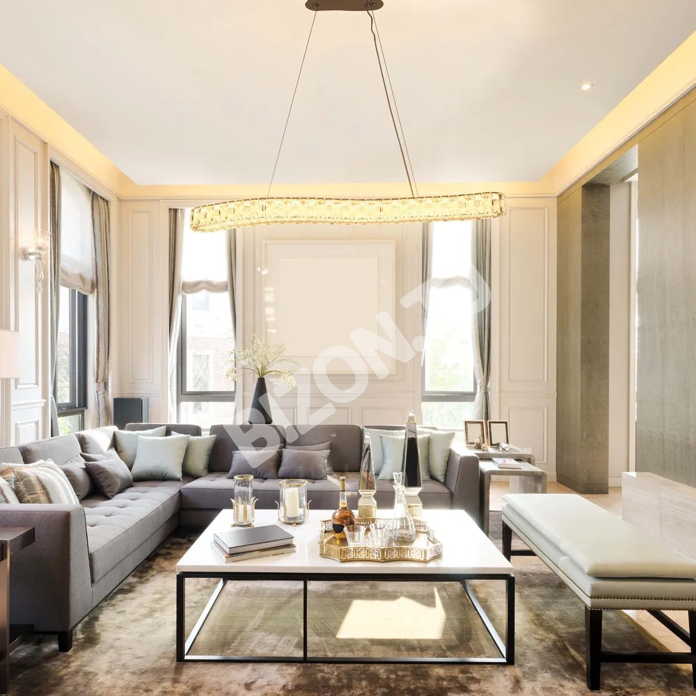Люстра Crystal хром C2301-1A 90 Вт Dimming L1200мм, 159-18348 3