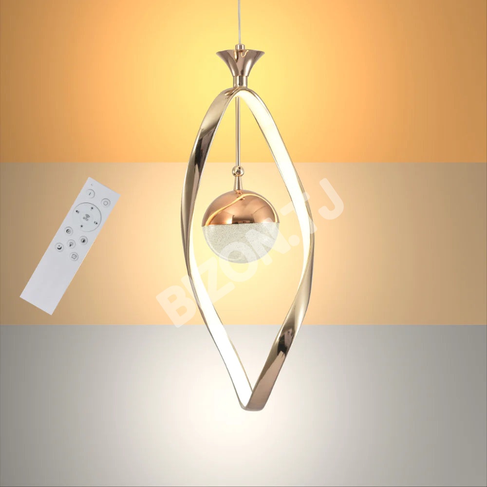 Люстра LED золотой 180×380×1000 3000K1, 159-17320