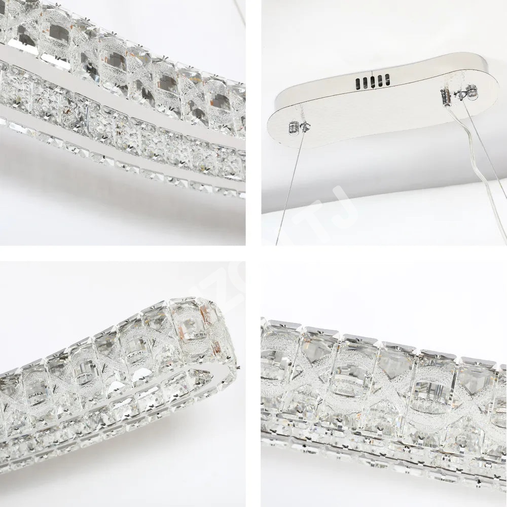 Люстра Crystal хром C2301-1A 90 Вт Dimming L1200мм, 159-18348 8