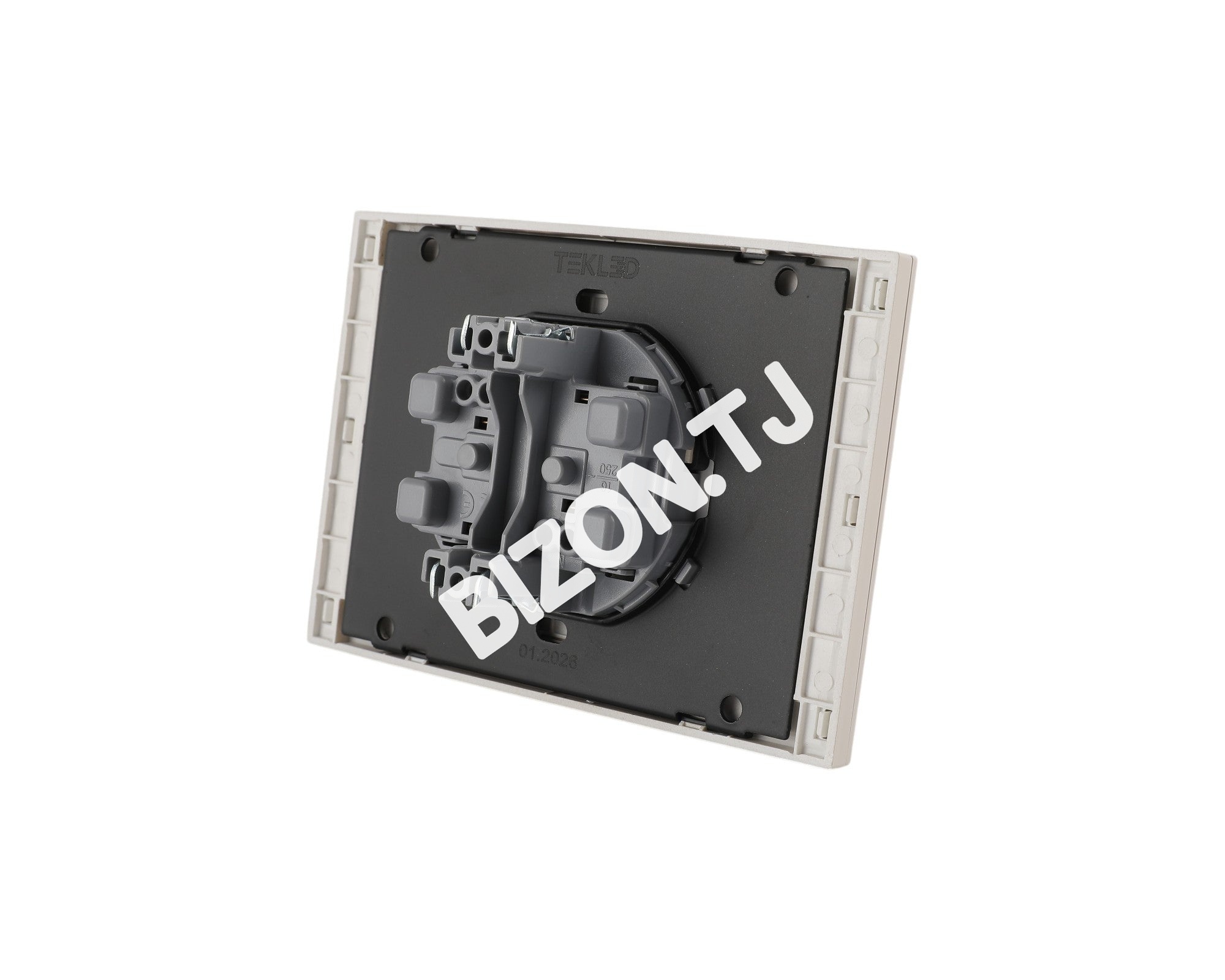 Розетка 2-я 2pin б / з, с / у, Черная, серия NIZMO, ELECTRIC 84 / 7, 283-03518 9
