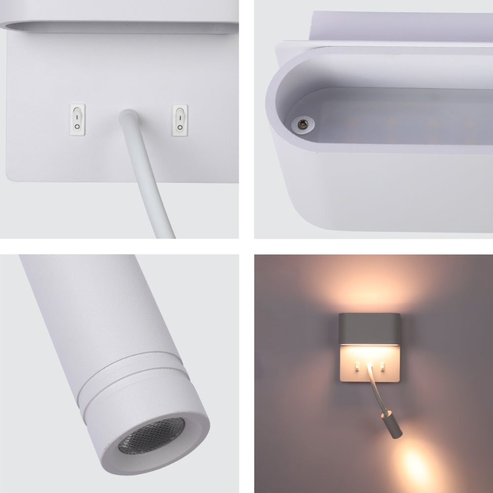 Бра Dual-Source LED настенный Sconce с Adjustable Goosen, 182-03430 15
