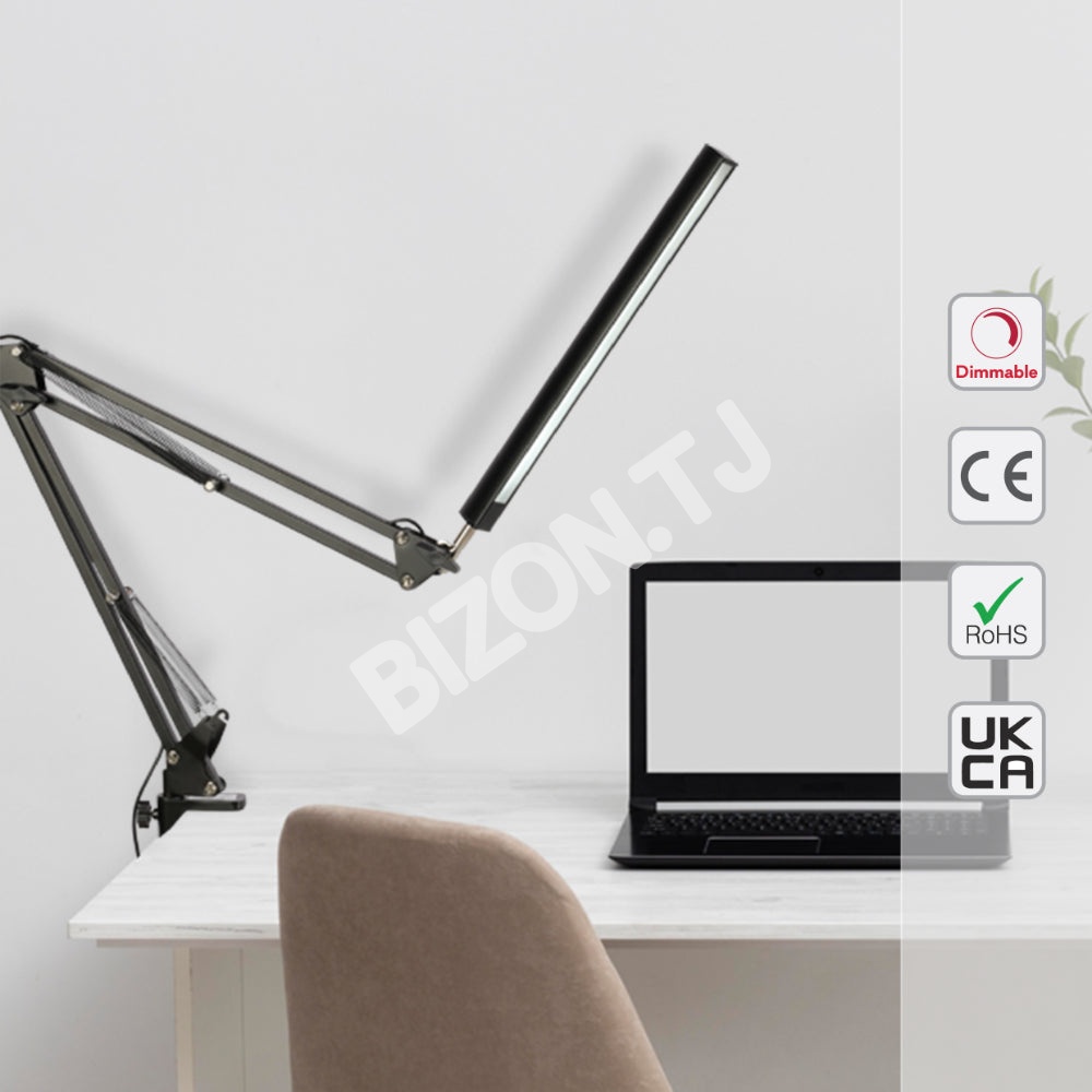 LED Dimming Desk светильник черный 15 Вт 3000-6000 К, 130-03767 3