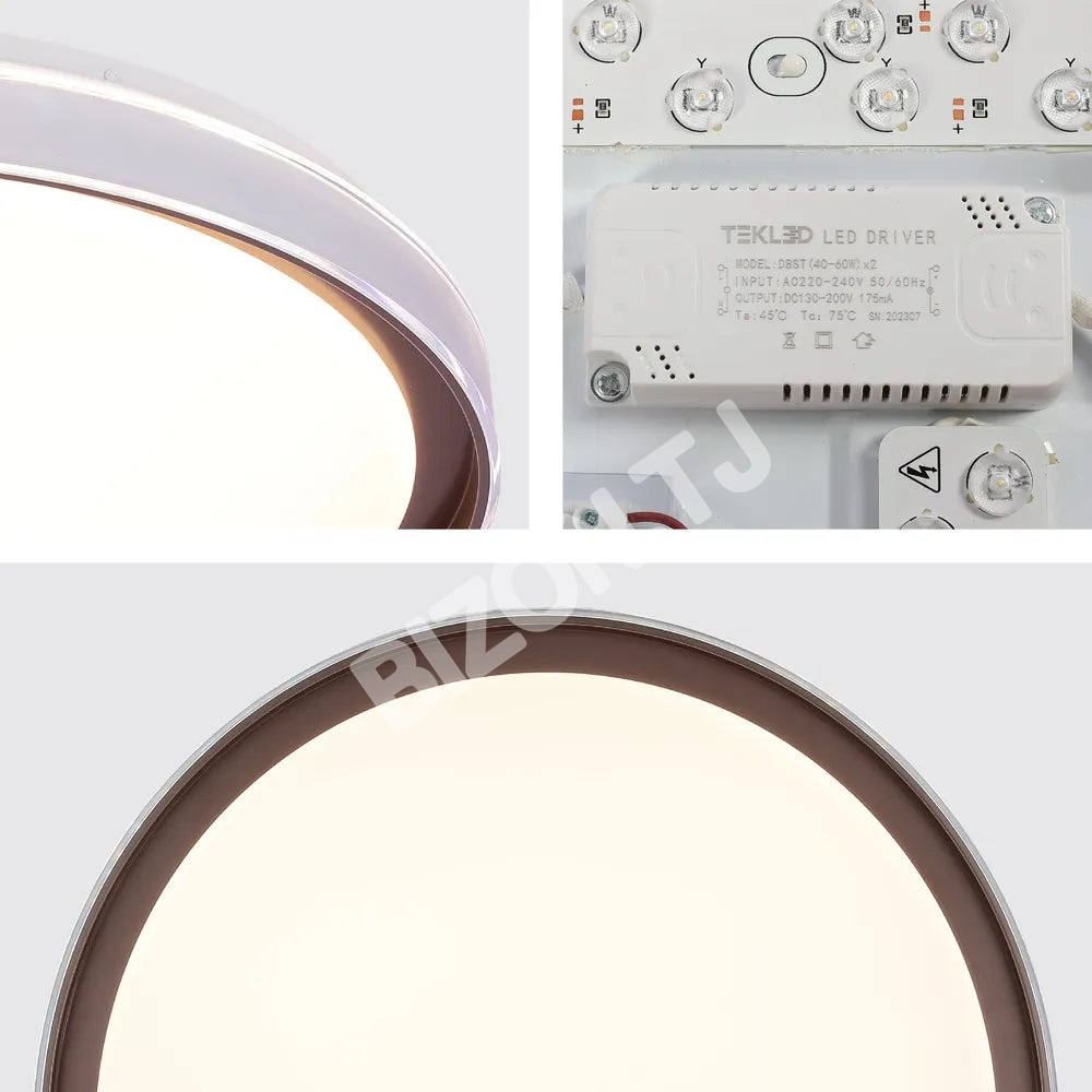 Светильник LED потолочный Светильник MASIERO 40Wx2 фиолетовый D500 6000, 165-16021 7