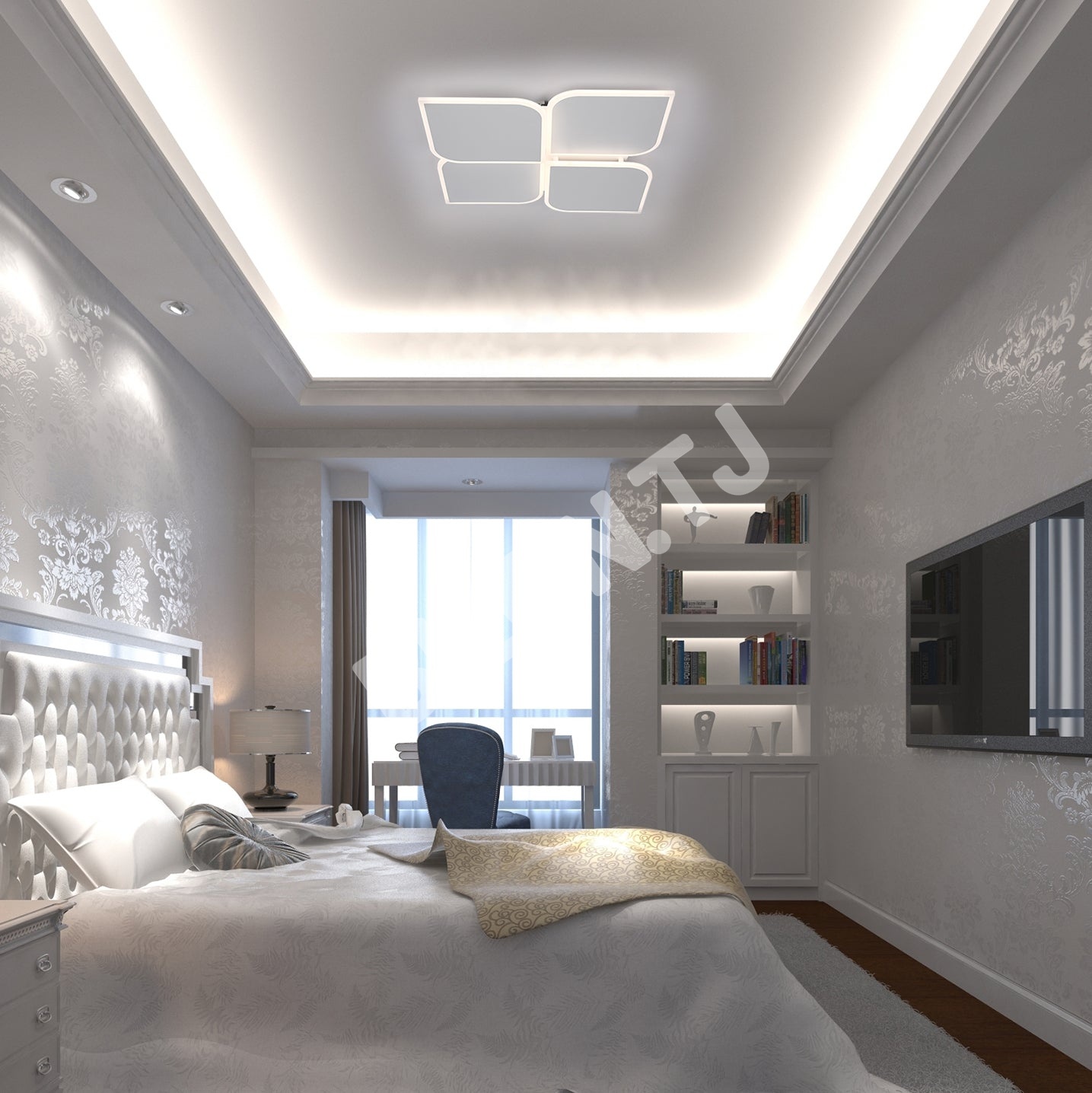 Люстра LED BS0732 500×500 38 Вт 3CCT, 159-18476 8