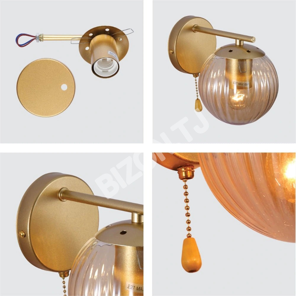 Бра 52033 1xE27 CHAMPAGNE+золотой, 151-19790 4