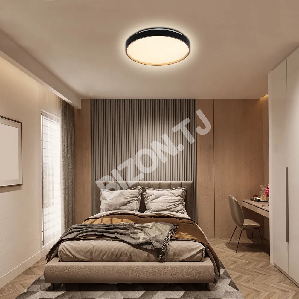 Светильник LED сверкающий потолоч Светильник BOVER 30Wx2 черный D400, 165-16016 3