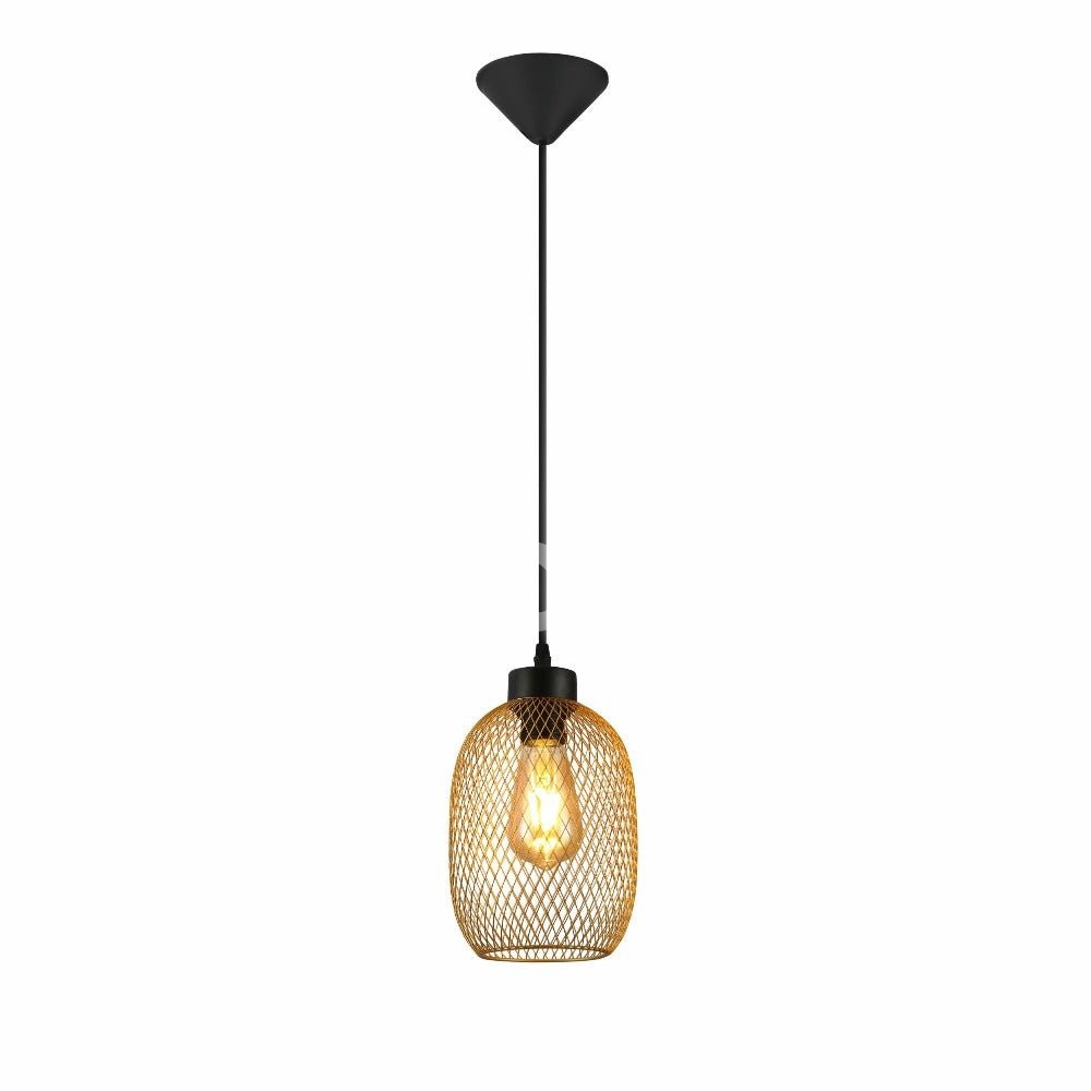 Подвесной HFD0422A-1L E27 D260 золотой, 150-18242 6