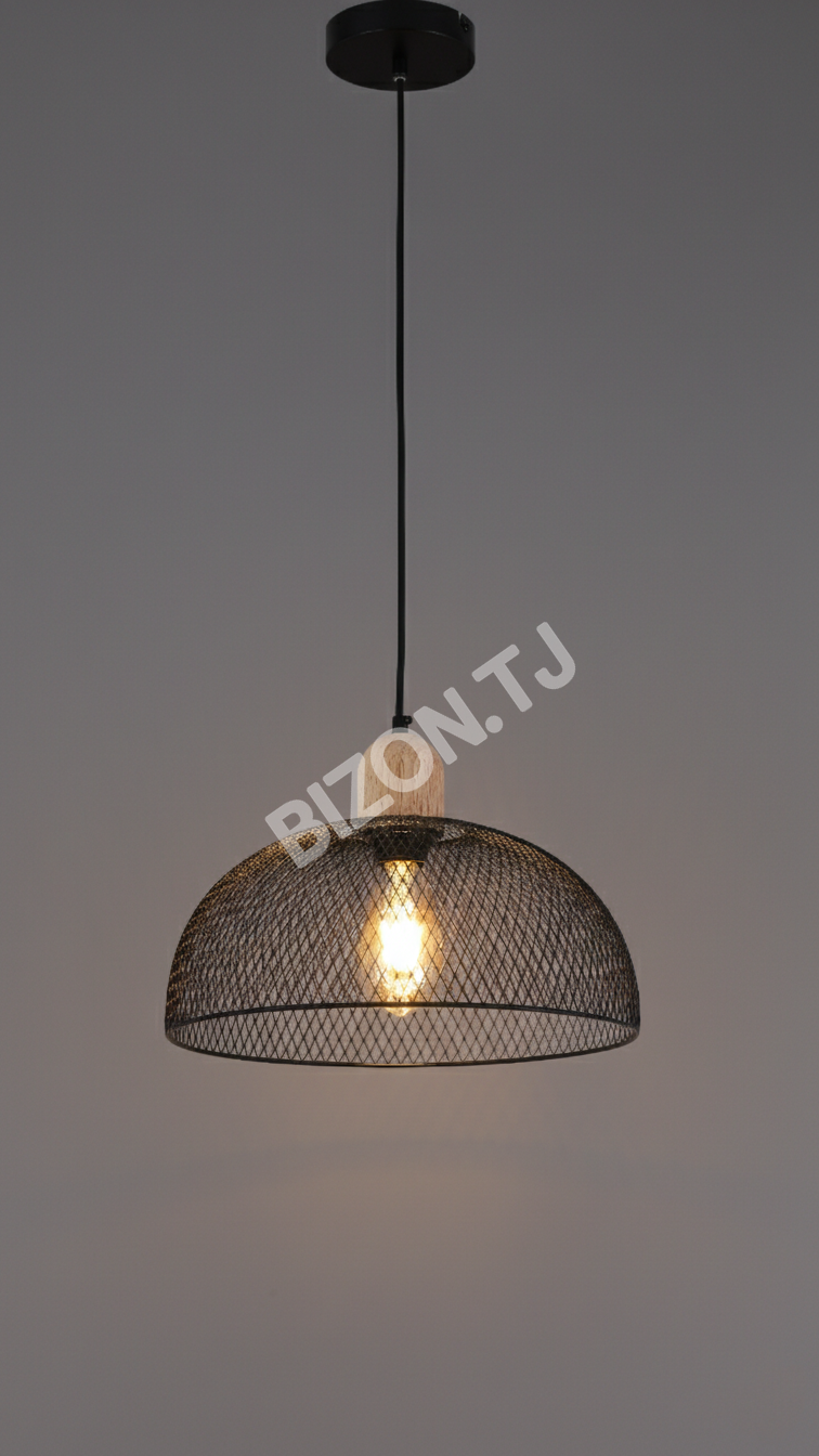 Светильник подвесной черный M054D D350 E27×1, 150-19230