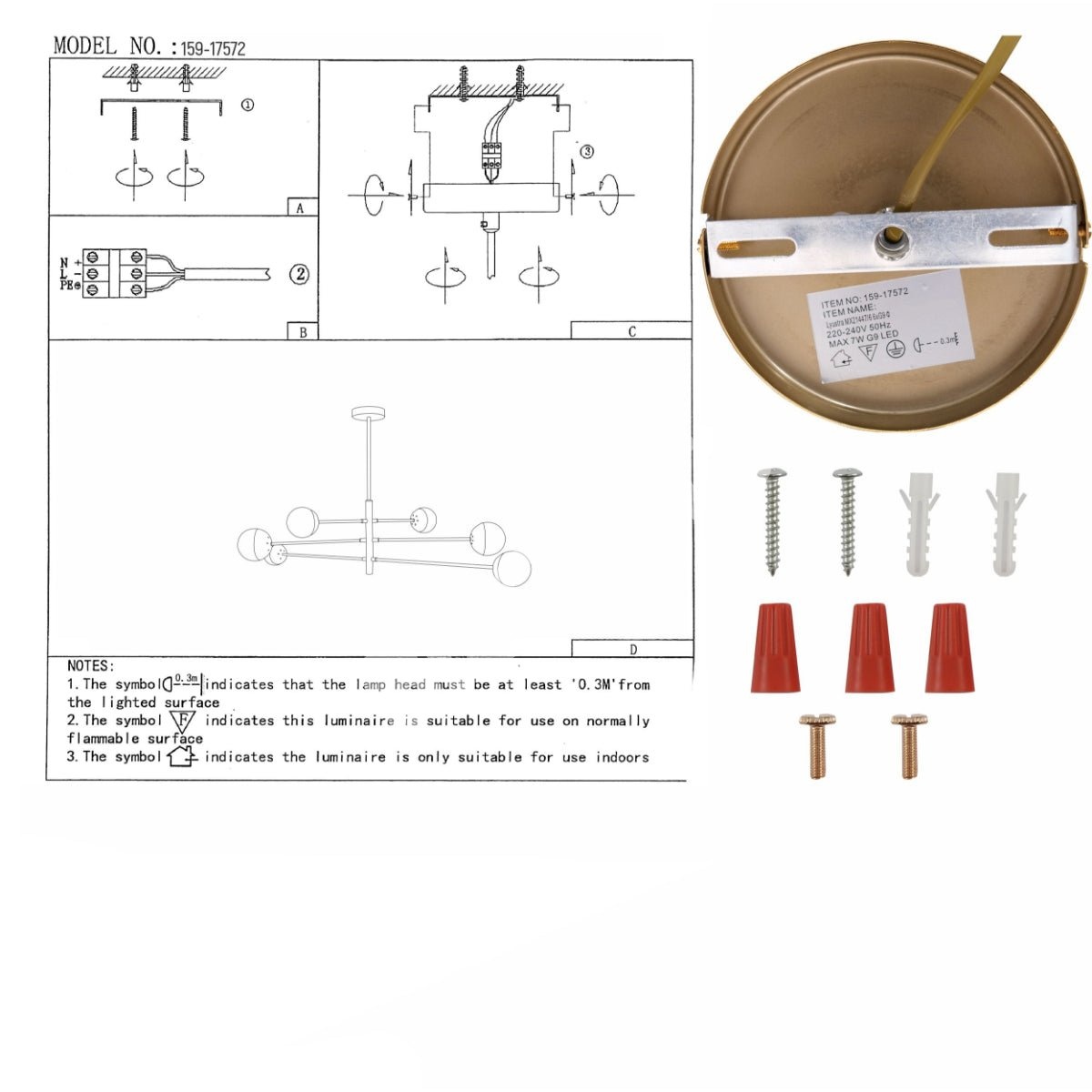 Люстра MX21447 / 6 6xG9 1030xH240mm1, 159-17572 8