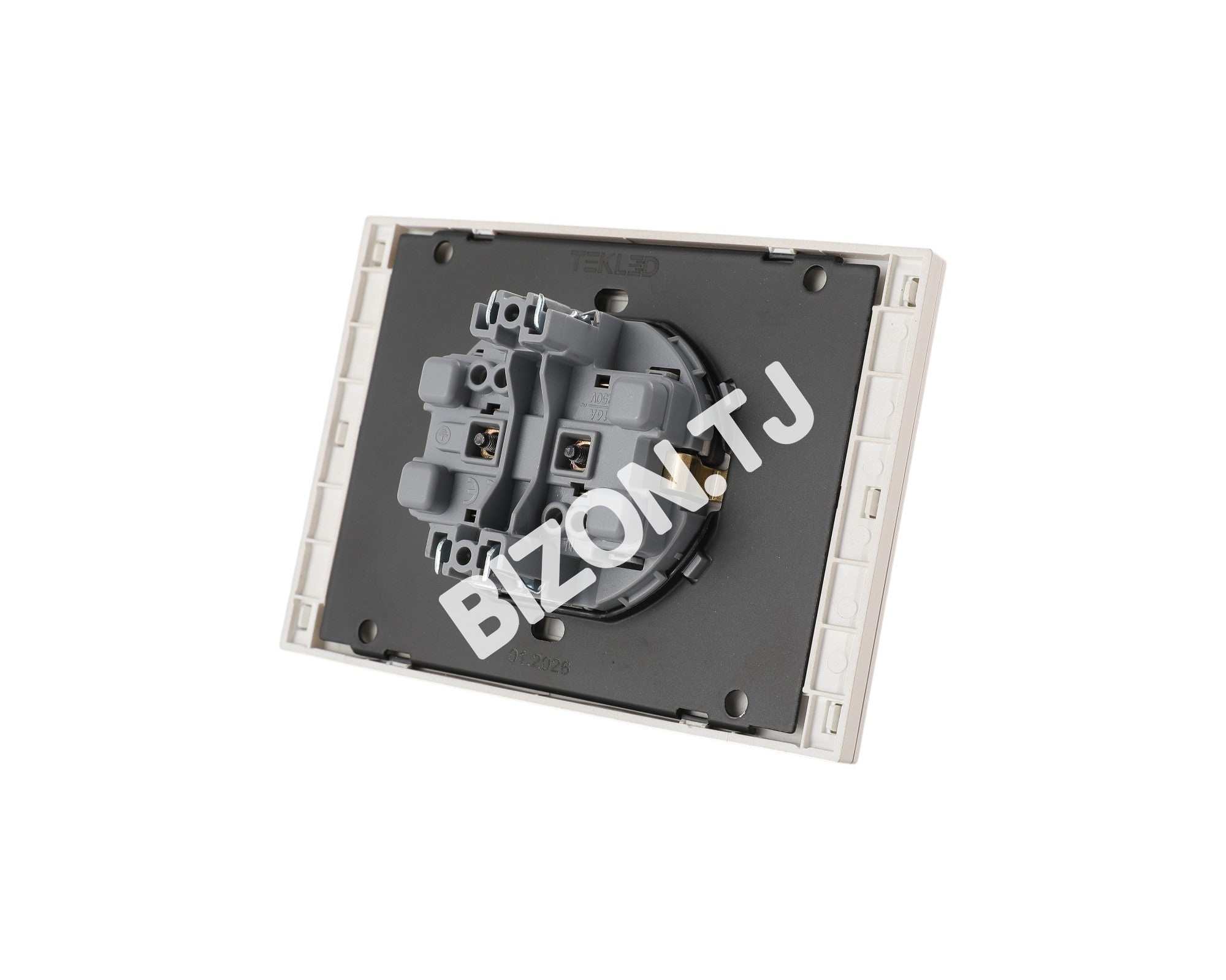 Розетка 2-я SCHUKO с / з, с / у, Черная, серия NIZMO, ELECTRIC 72 / 6, 283-03516 18