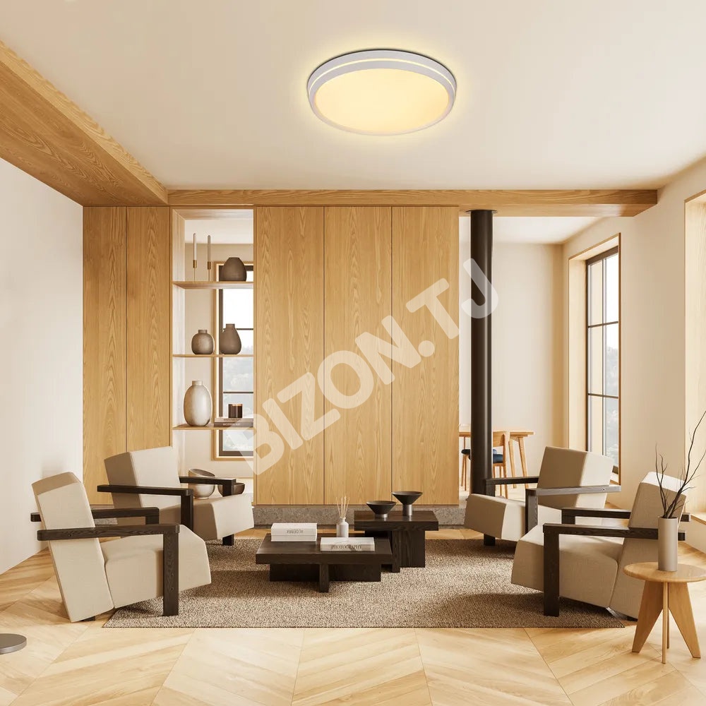 Светильник LED потолочный Светильник EGLO 40Wx2 белый D500 6000 К / 40, 165-16029 4