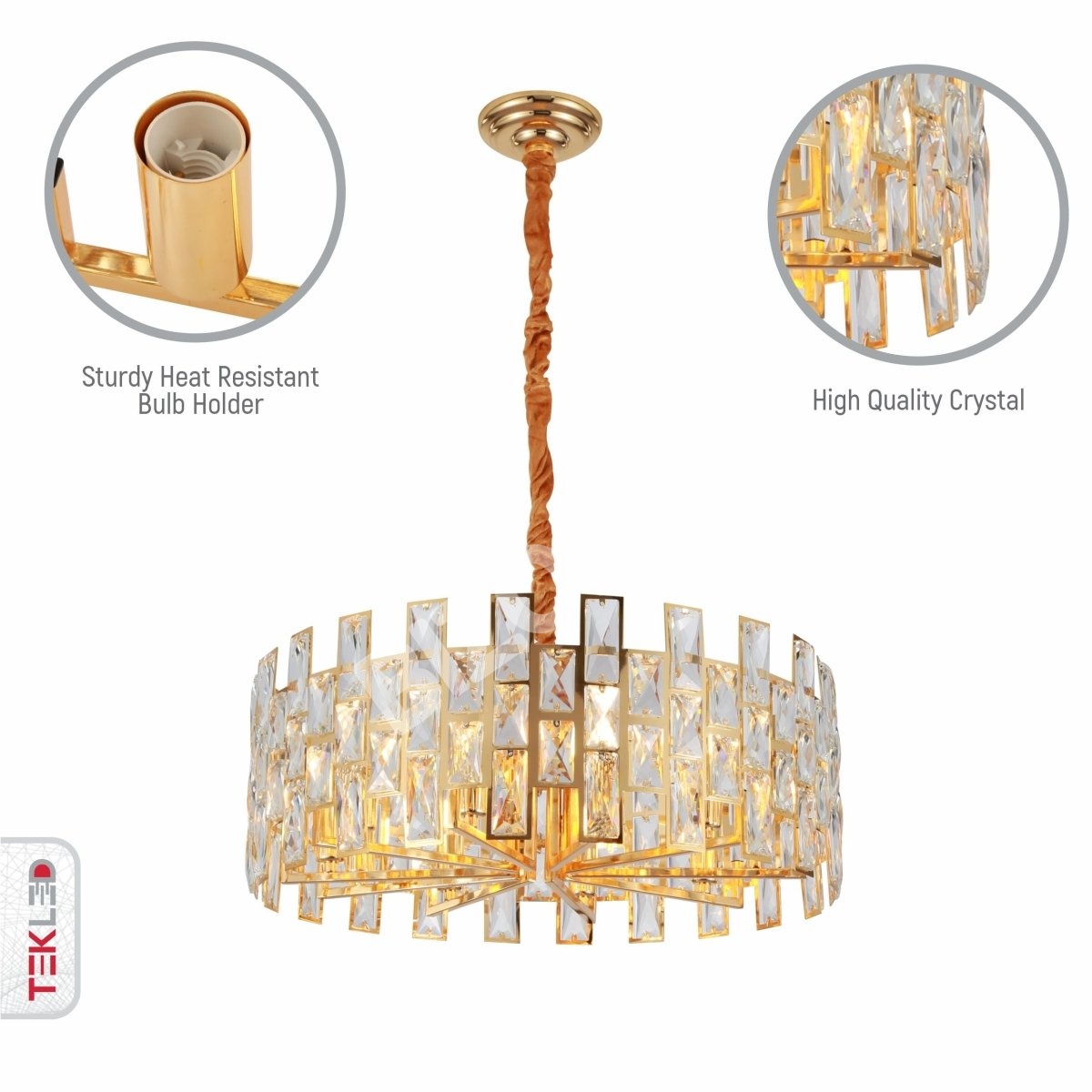 Светильник Coffin Stone золотой металл Castle Crystal Island Chandelier потолочный светильник с 8xE14 Fitting, 158-19425 8
