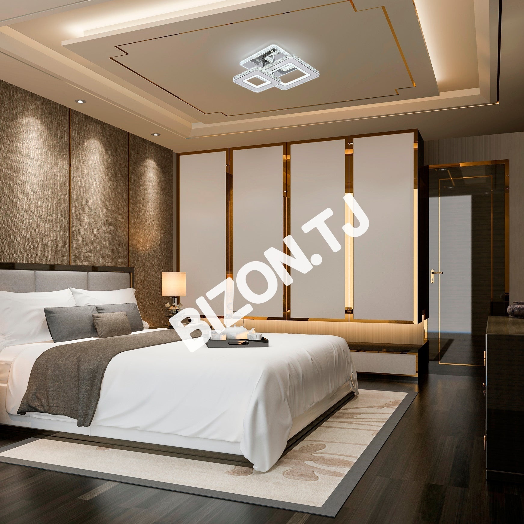 Люстра LED BS0717 63 Вт хром 3CCT, 159-18458 13
