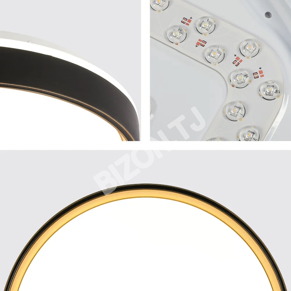 Светильник LED потолочный Светильник о BG400 30Wx2 черный золотой D400, 165-16006 7