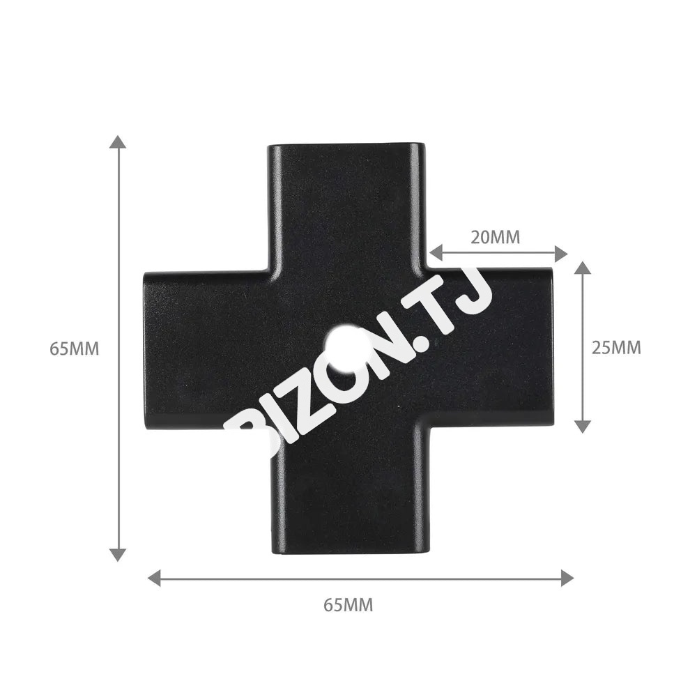 Магнитный SLIM Connector вертикальн. черный трековый (T, 169-03716 14