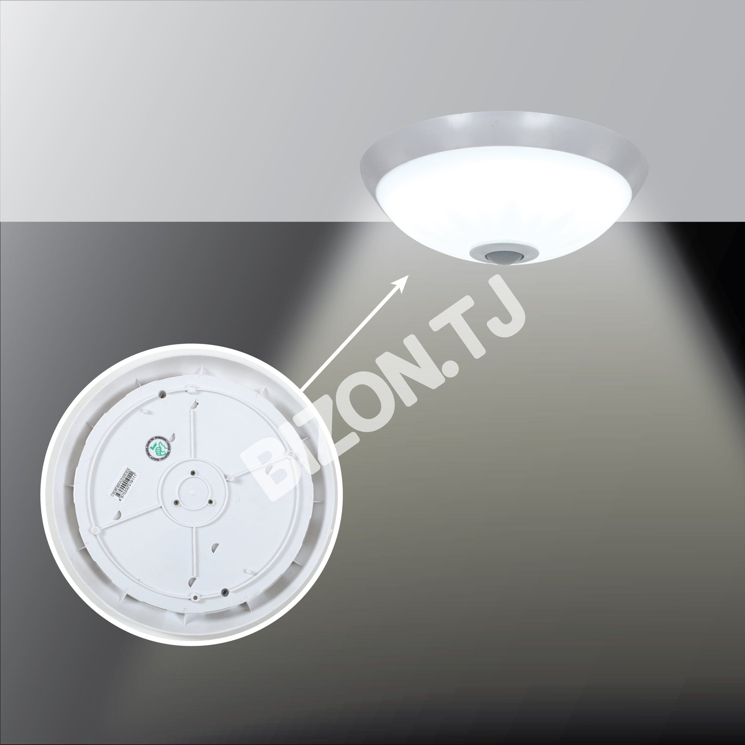 Светильник умный датчик LED 18 Вт 6000 К 265 мм, 122-159400 14