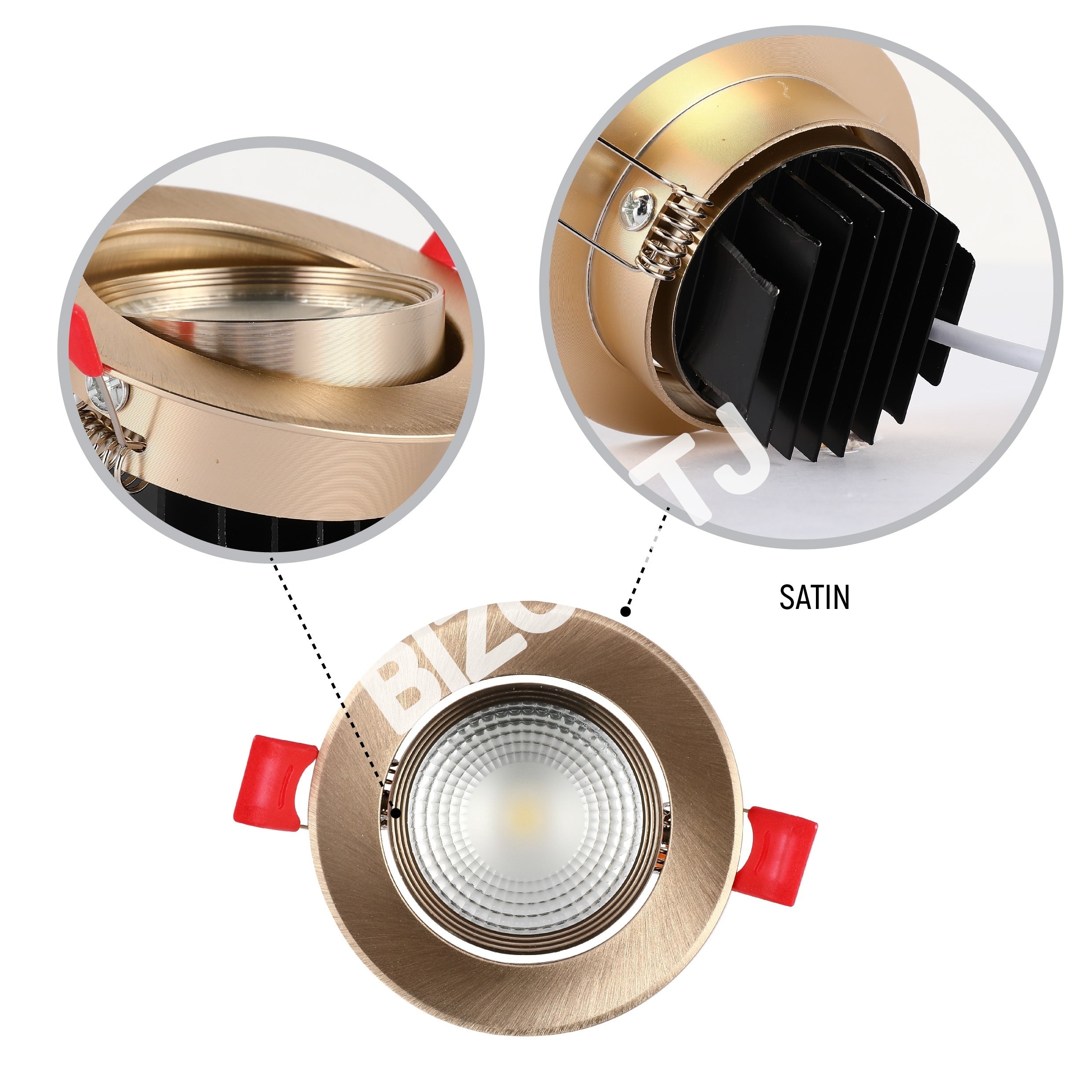 Светильник точечный LED COB 5 Вт сатиновый 6000 К, 145-15106 5