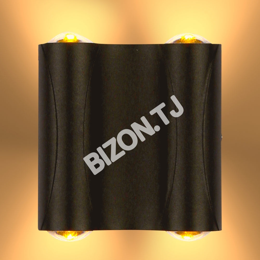 Светильник LED PL-543-2 4×1 Вт песочный черный 3000 К IP54, 183-03326