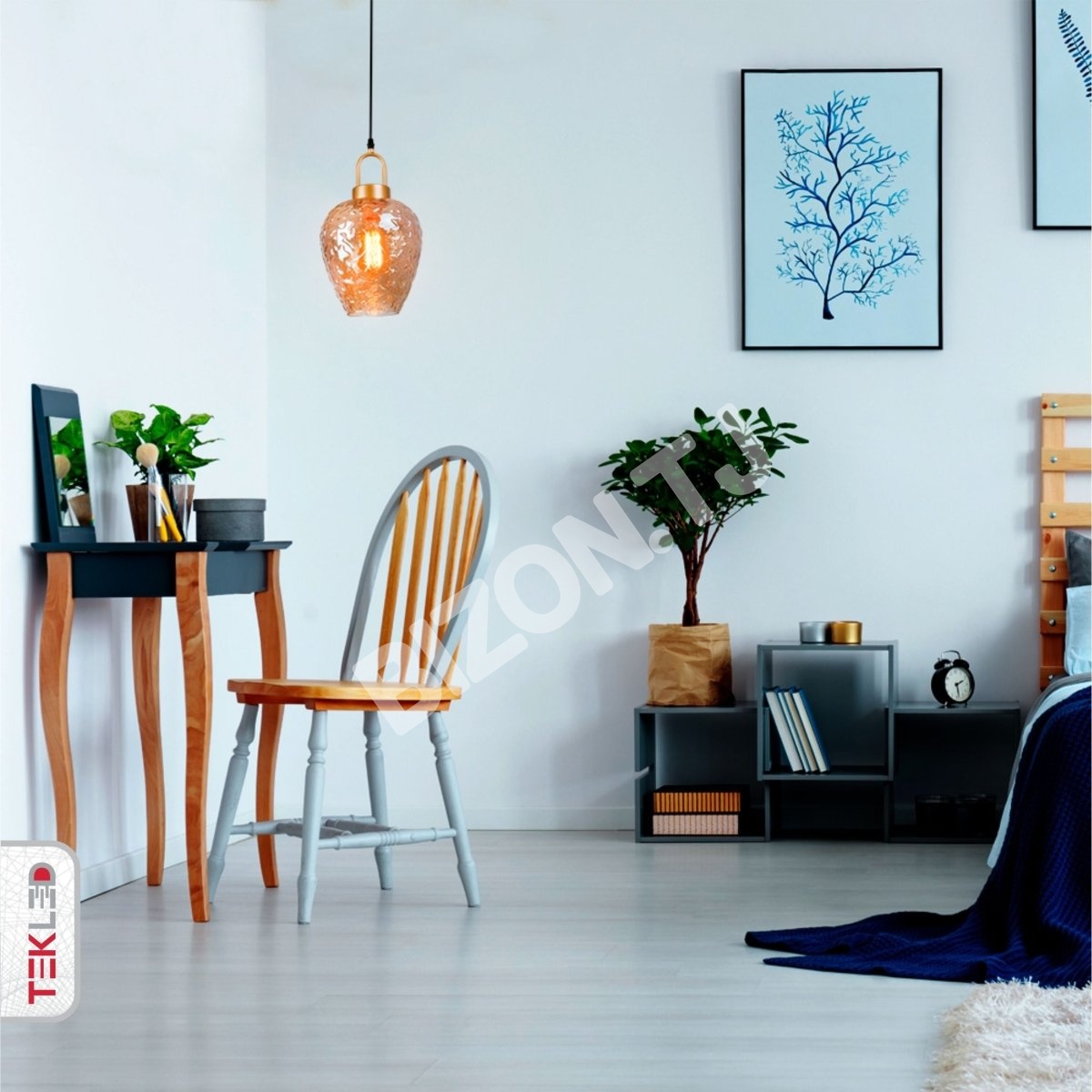 Люстра MIELE LUNGO 40 Вт 1xE27 D200xH12001, 159-17494 6