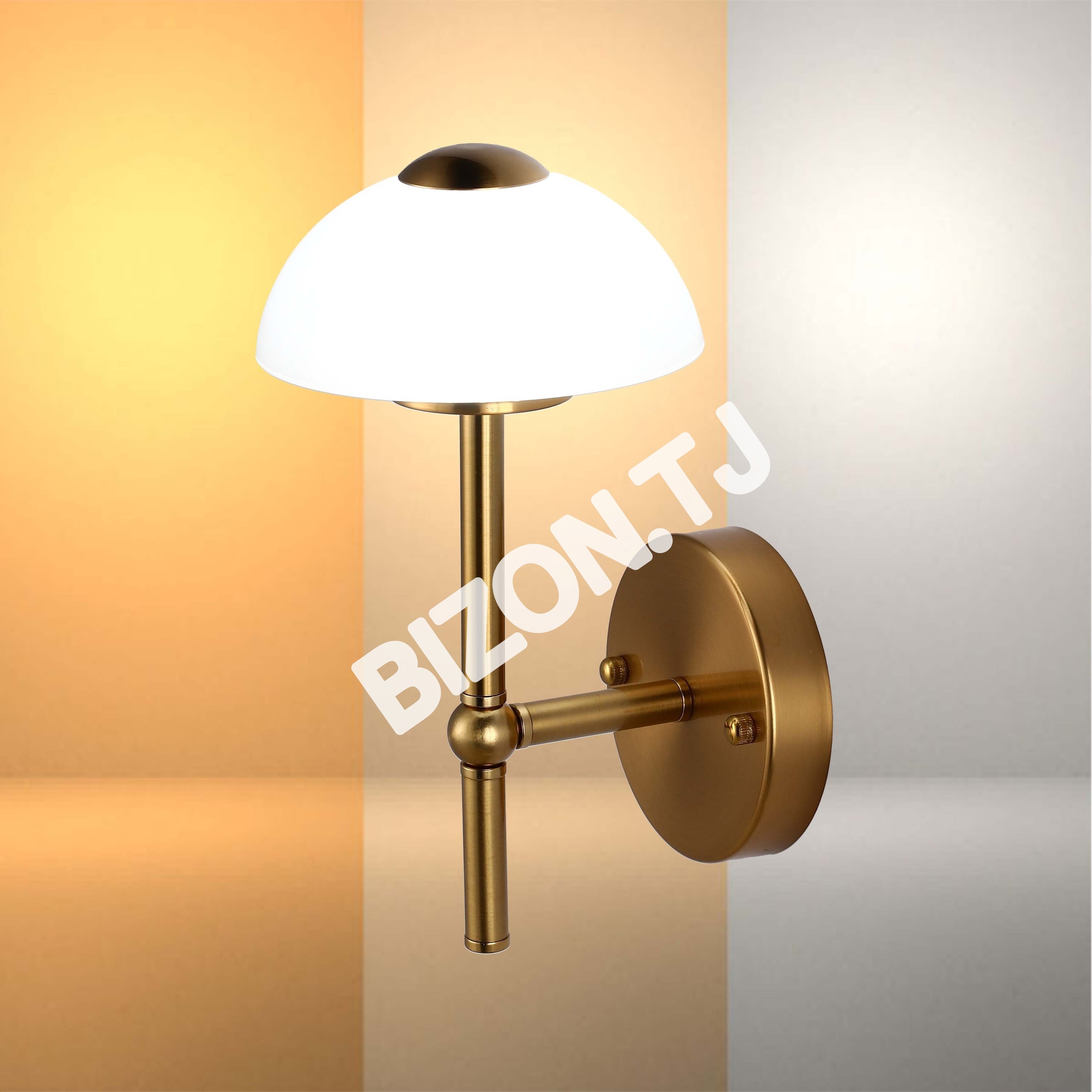 Бронзовый LED настенный светильник 6565-A Amber стекло 5 Вт 3CCT, 151-20118 8