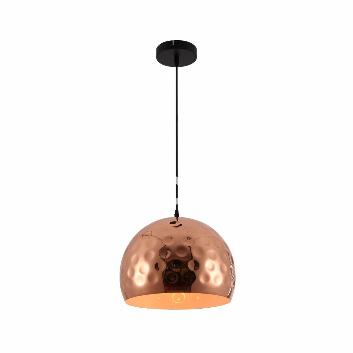 Светильник медь металл золотой Hammered Large Dome подвесной потолочный светильник с E27, 150-17812 3