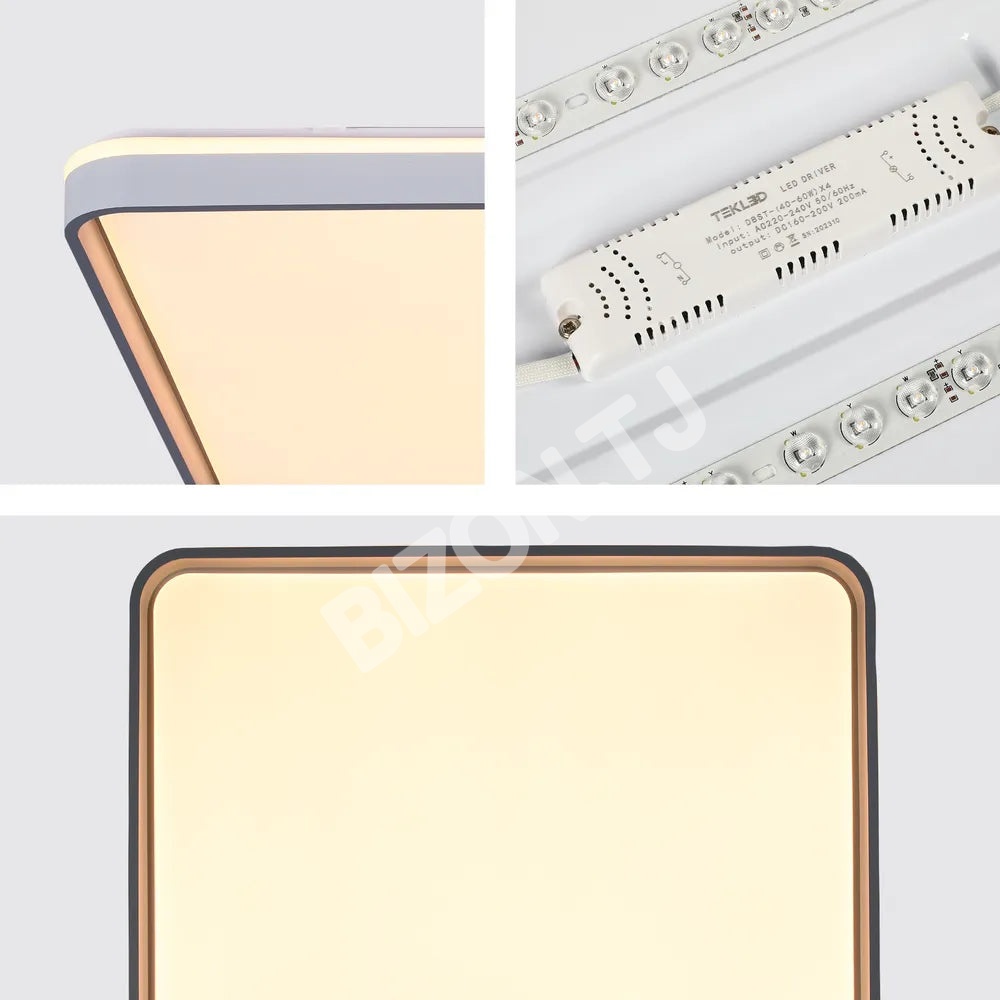 Светильник LED квадрат потолочн Светильник SANKIA 80Wx2 синий 950×65, 165-16037 7