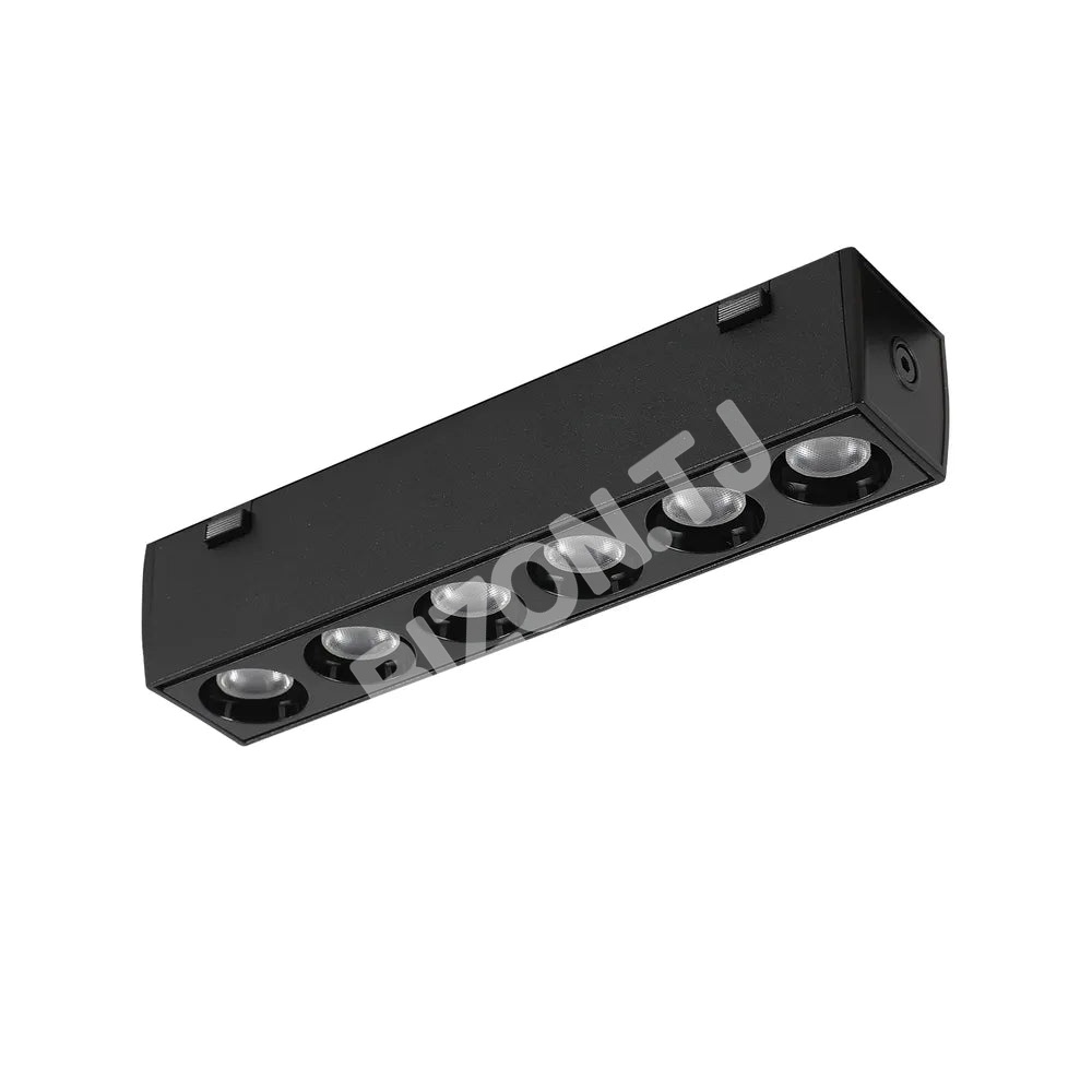 Светильник LED магнитный SLIM 6 Вт 48 В 4000 К черный трековый (T, 169-03108