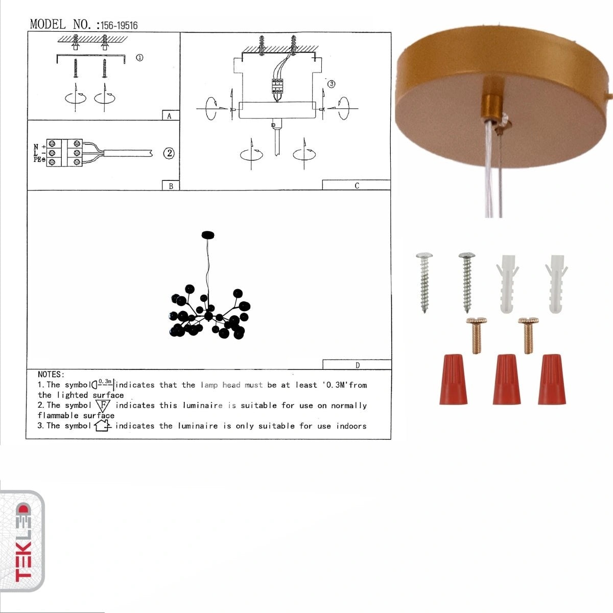 Светильник Neuron модель золотой and Amber Chandelier потолочный светильник с 27xG4s, 158-19616 8