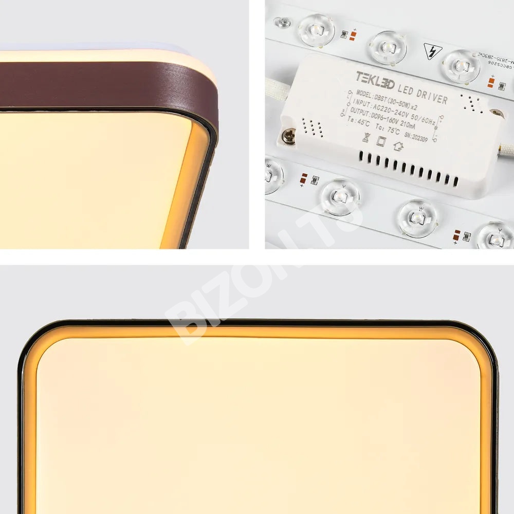 Светильник LED потолоч квадрат Светильник LUCE-700 36Wx2 фиолетовый Gol, 165-16014 7