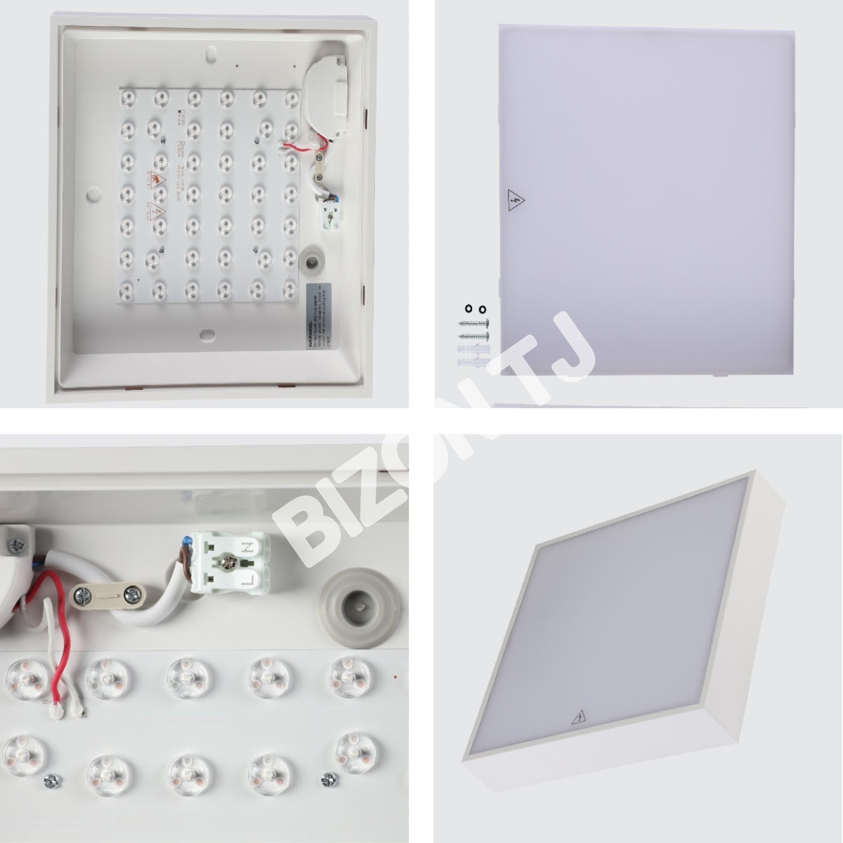 Светильник квадратный LED TT100 24 Вт белый 4000 К IP65, 181-15362 6