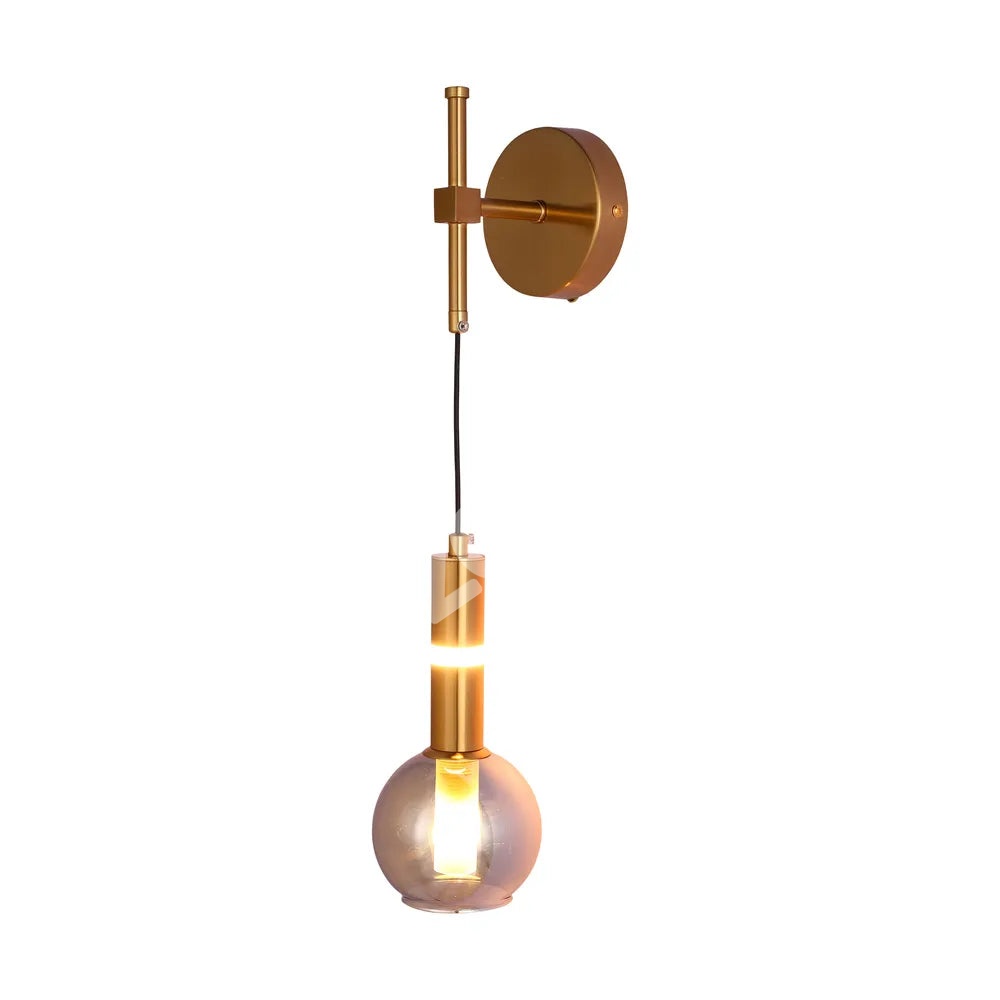 Бронзовый настенный светильник 39312B-B Smoke стекло 1xG9+LED 3000 К, 151-20066