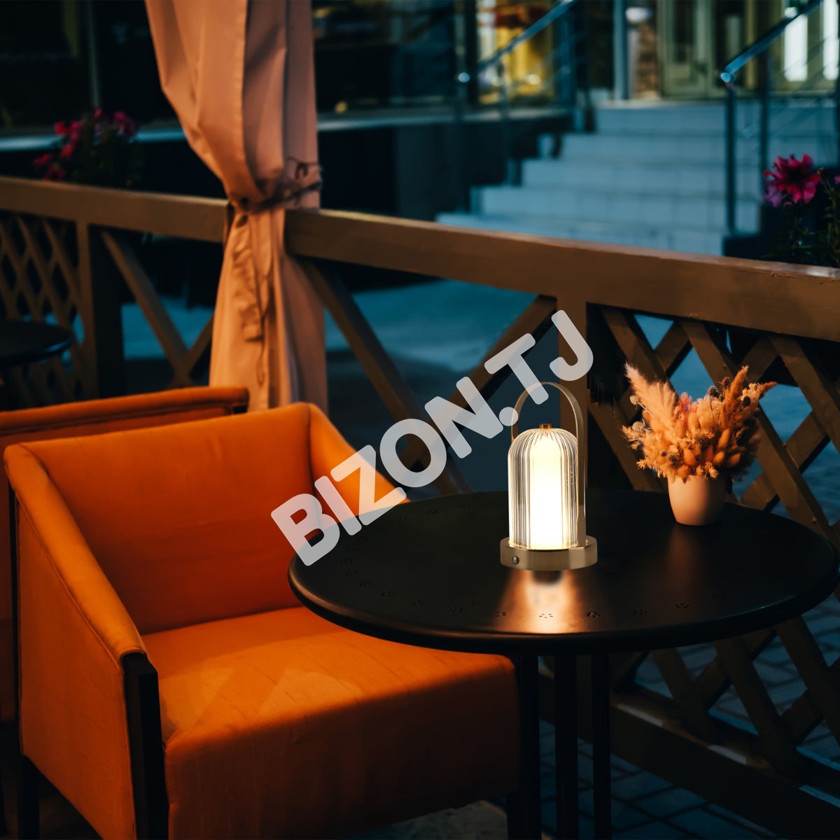 Светильник настольный LED Acrylic D120H230 хром, 130-03722 10