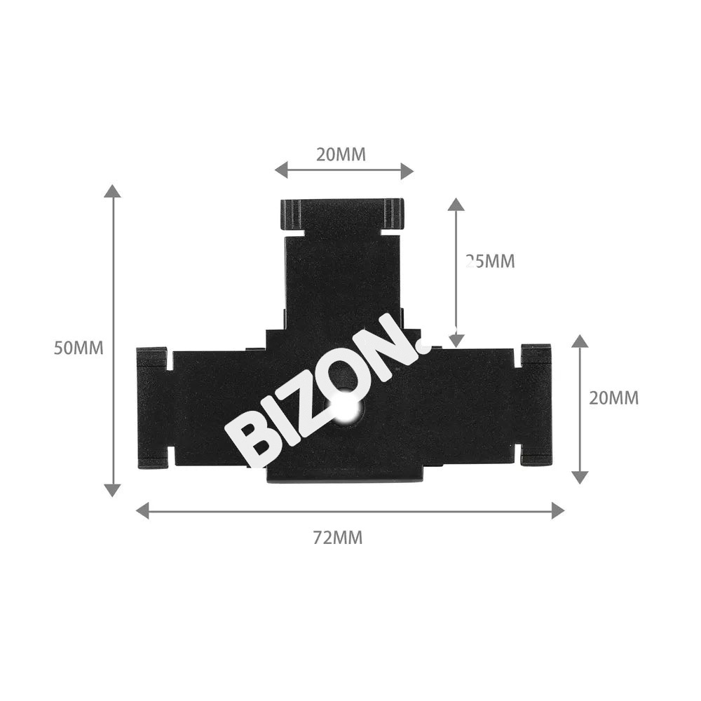 Магнитный SLIM Connector вертикальн. черный трековый (T, 169-03716 13