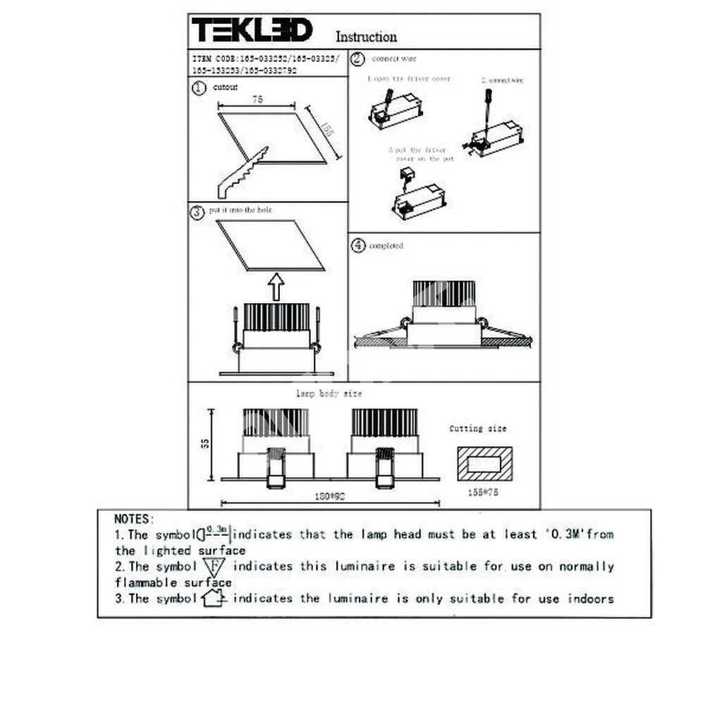 Светильник LED OC003B 2×5 Вт 4000 К черный UK IP20 3, 165-0332792 8