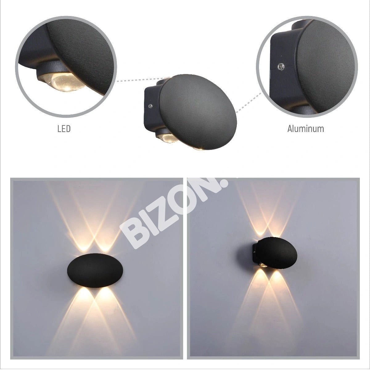 Светильник LED WY3040 4×1 Вт 3000 К черный, 182-03374 8