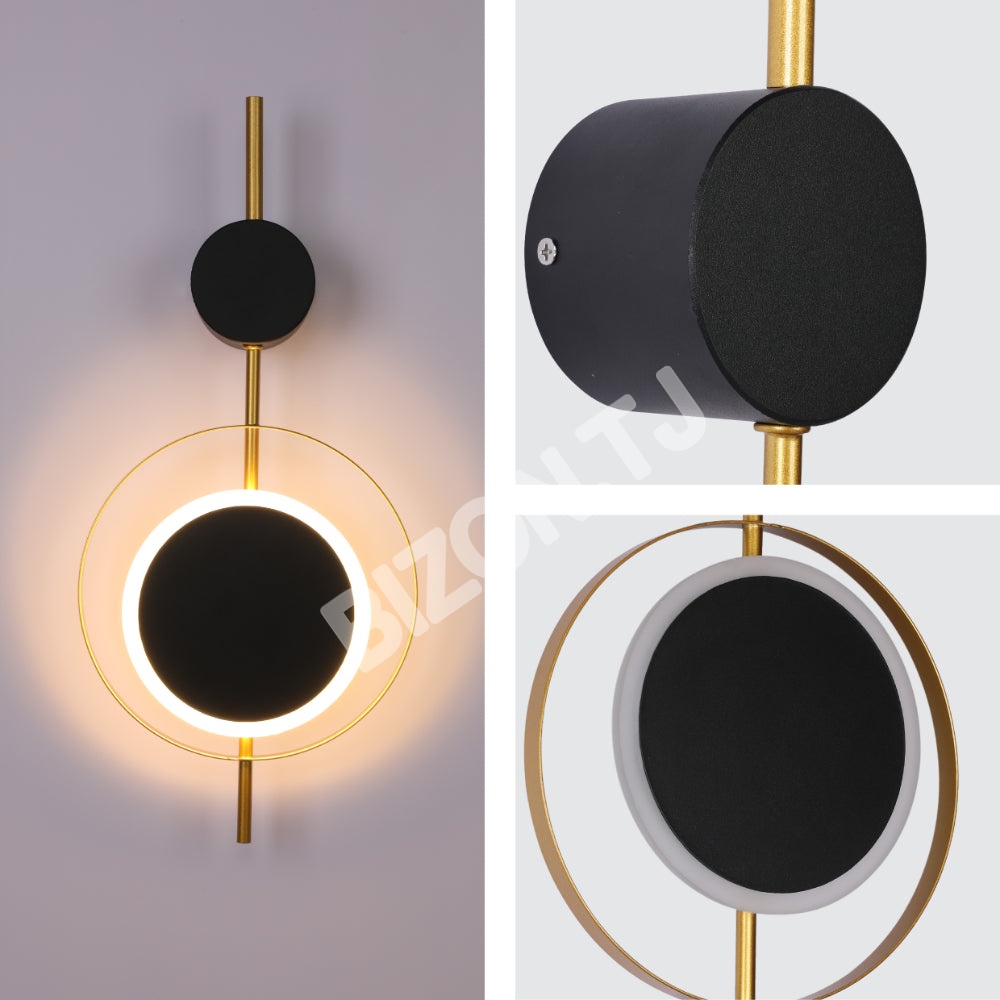Designer Geometric черный Moon in золотой круглый Moder, 182-03442 7