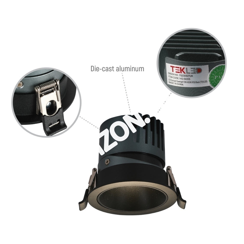 Светильник LED Spotlight даунлайт 10 Вт 3000 К IP20 белый, 143-04050 38
