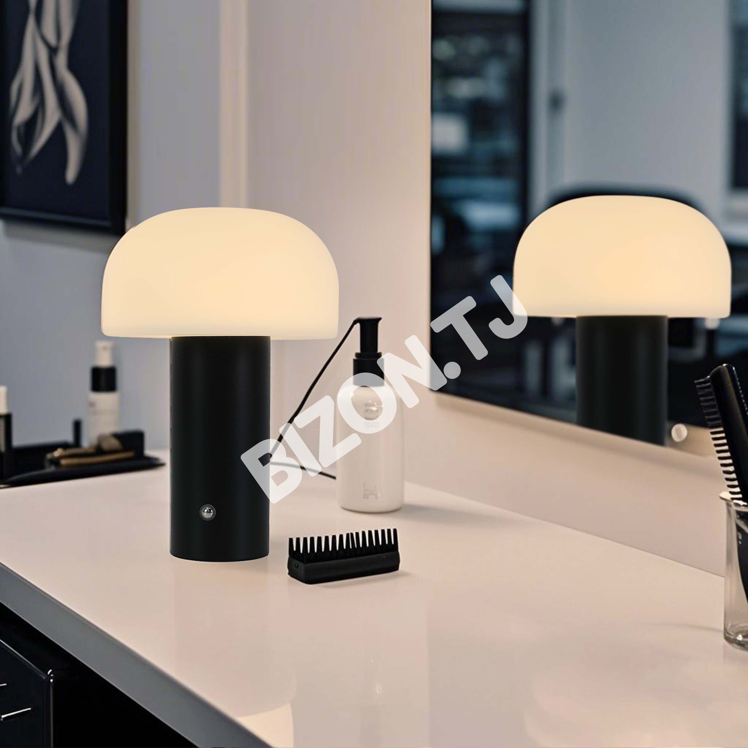 Лампа белый LED настольный лампа D150xH220, 130-03786 9