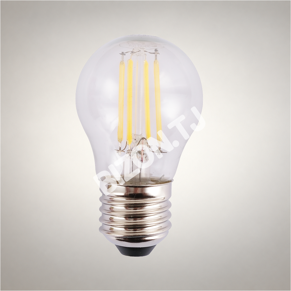 Лампа LED G45 4 Вт E27 CLEAR 470 лм 6500 К 85-265 В (T, 527-03108 6