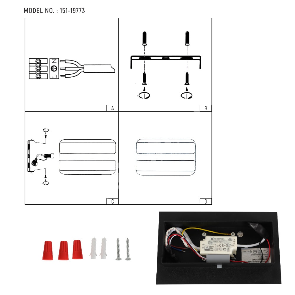 Бра Arc современный Minimalist LED настенный светильник черный 3Color, 151-19773 8