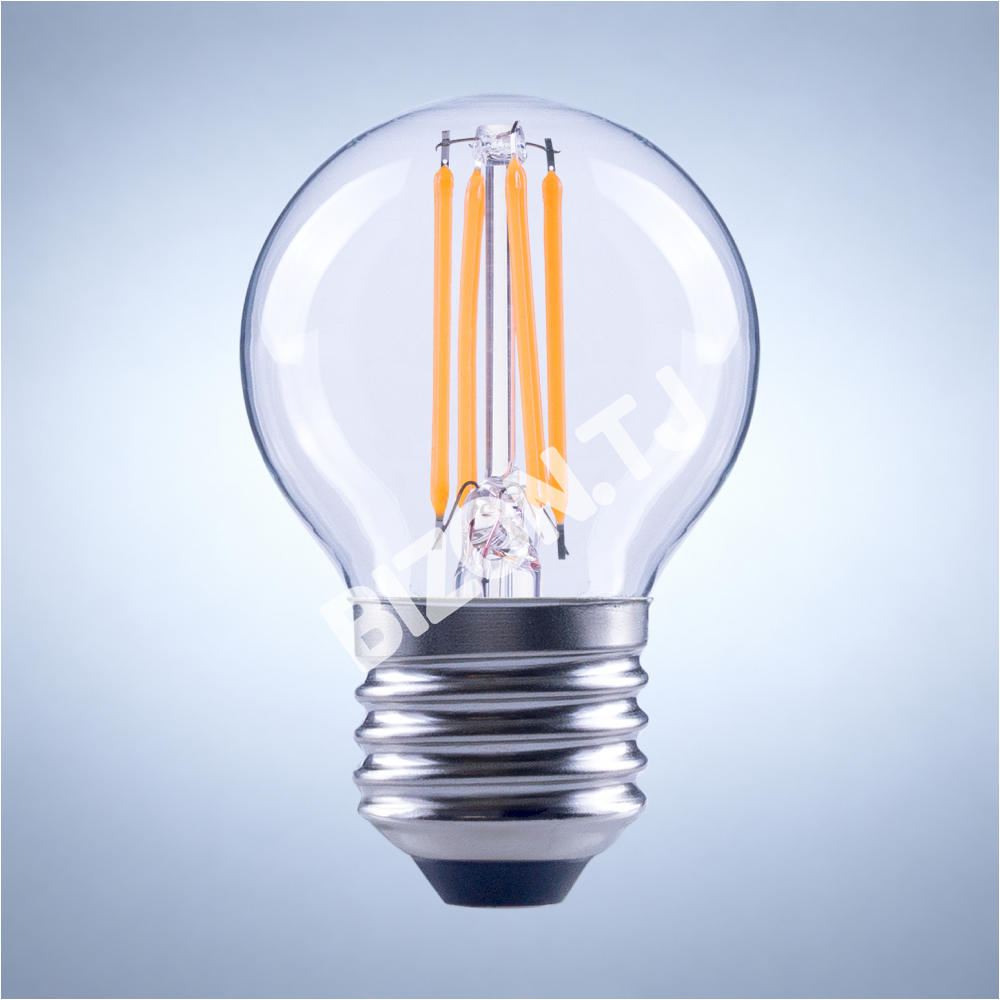 Лампа LED G45 4 Вт E27 CLEAR 470 лм 6500 К 85-265 В (T, 527-03108