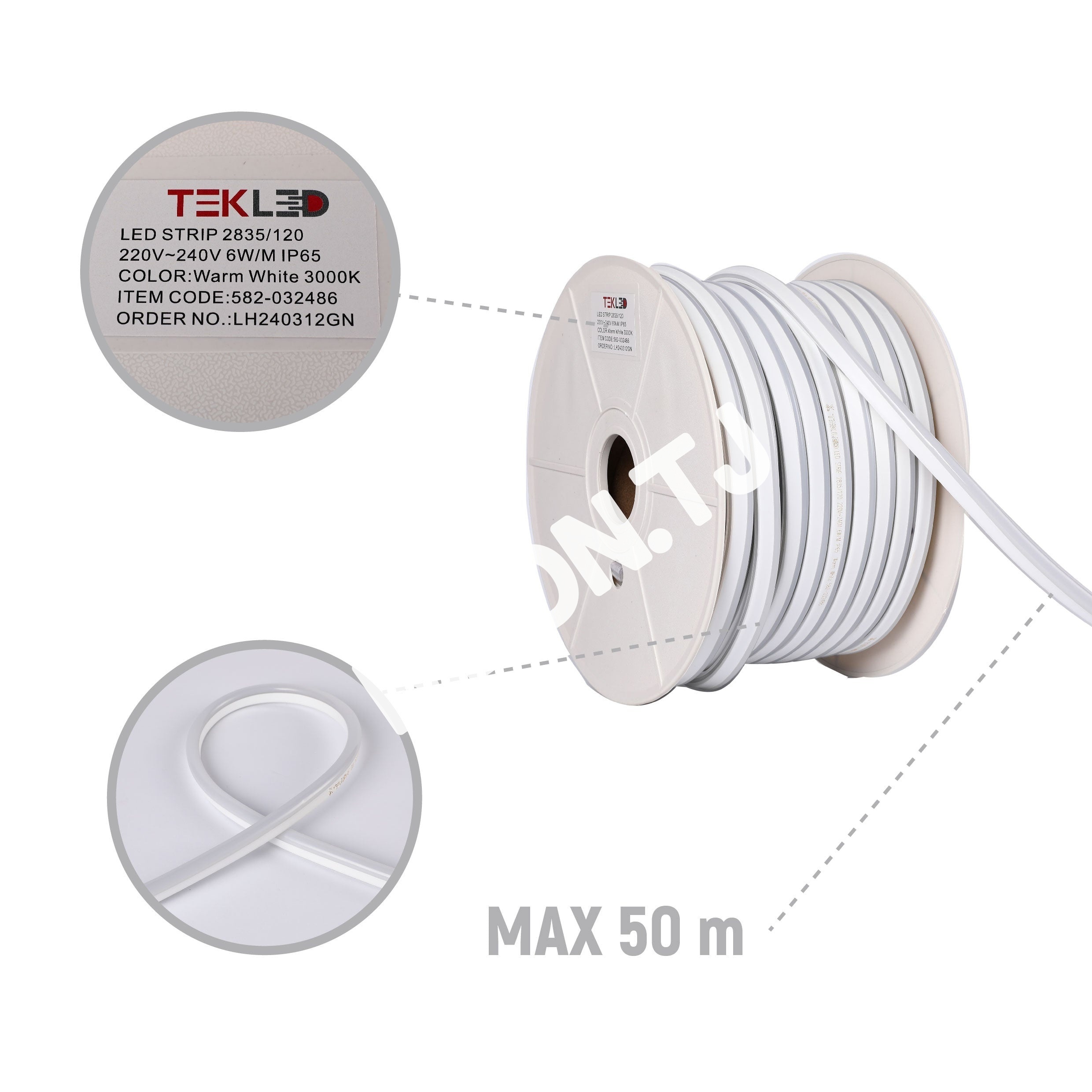 LED Лента 2835 розовый SOFT 6 Вт / M 220 В IP6510, 582-032487 33