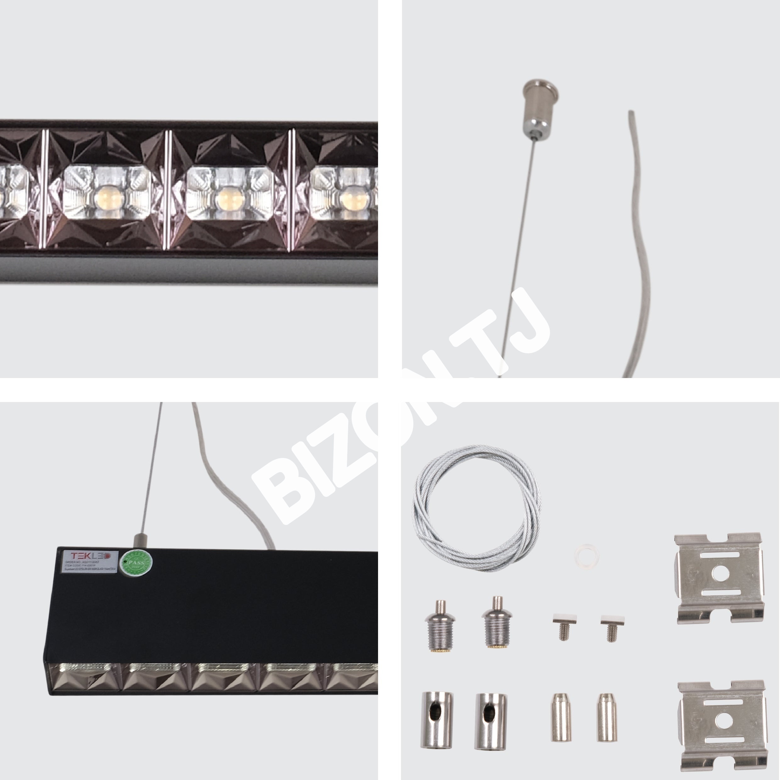 Светильник подвесной LED AGENA 36W4000 К черный 119.4sm10, 114-03020 15