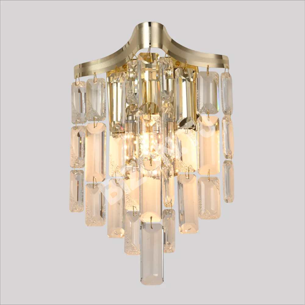 Бра Crystal 2xE14 черный 200 мм*350 мм, 151-19962 9