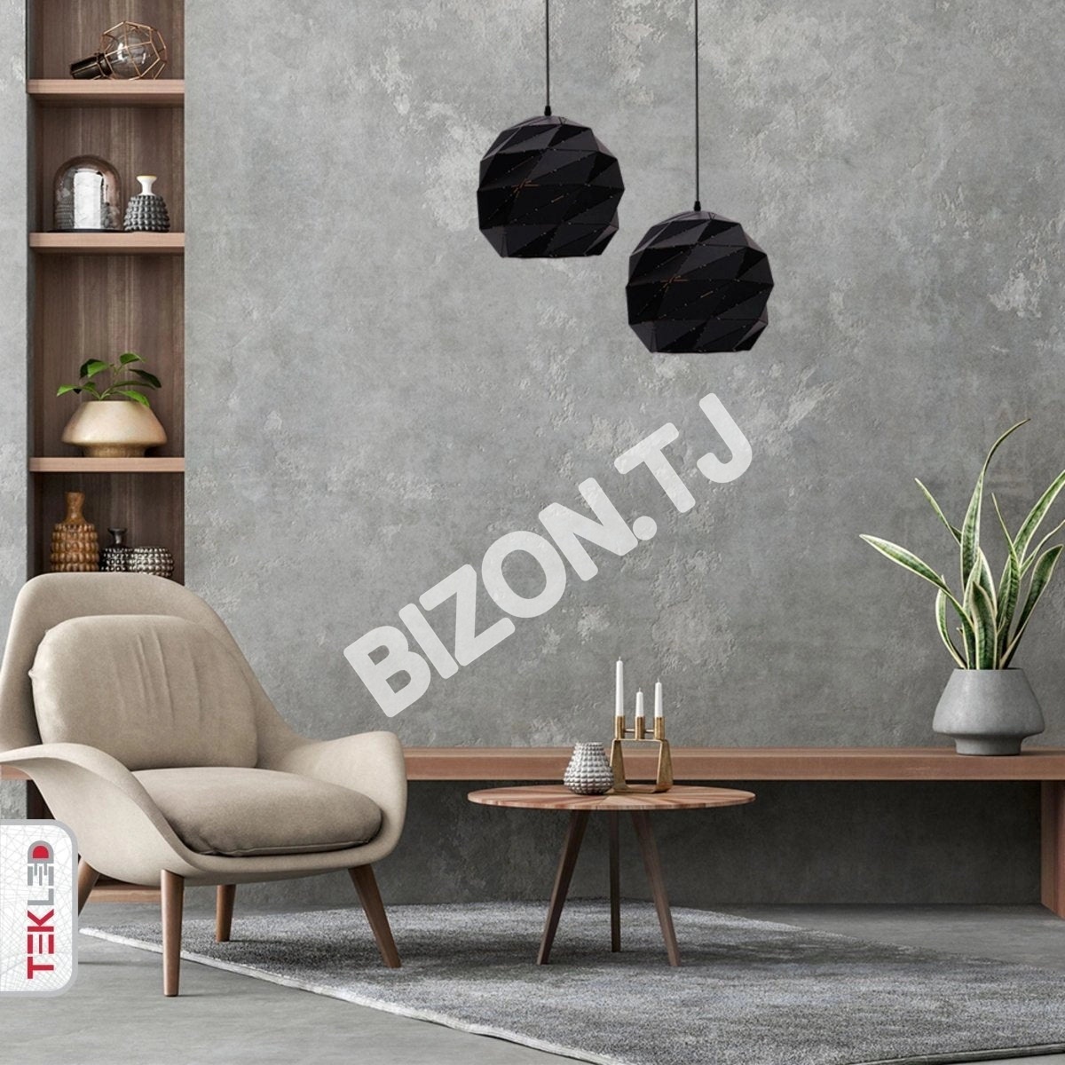 Подвесной HFD0220A-1S E27 BLCK 10, 150-18154 19