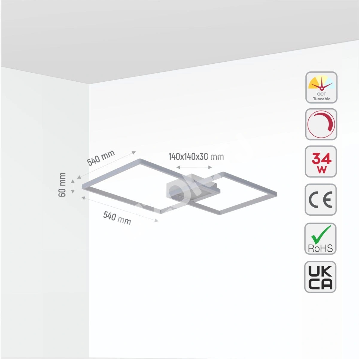 Люстра Chandelier LED BREVE 34 Вт WHITE1100 лм 550, 154-17264 3