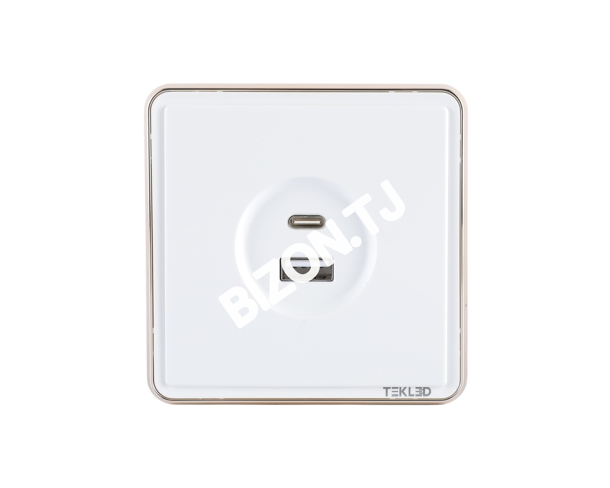 Розетка USB (Тип A+C), с / у, Золото, серия SAKURA, 100 / 10, 282-03388 6