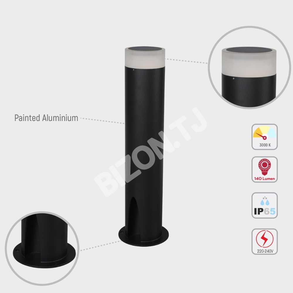 Cortez черный уличный Garden Post Pathway светильник 300, 182-03445 6