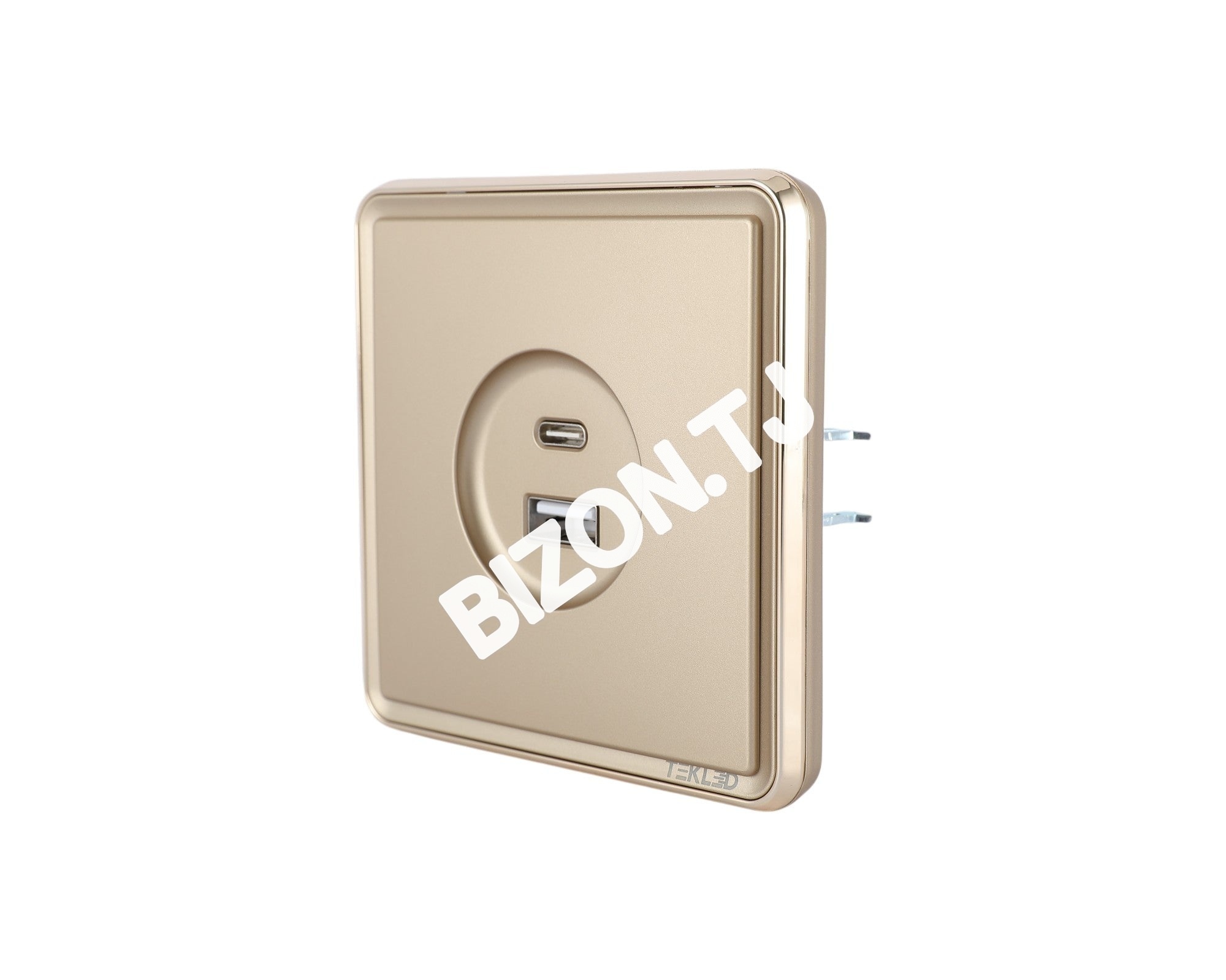 Розетка USB (Тип A+C), с / у, Золото, серия SAKURA, 100 / 10, 282-03388 3